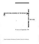 Cover of: Architectural drawings of the Russian avant-garde: 1917-1935 ; Soviet avant-garde publications : 19 June to 8 September, 1991.