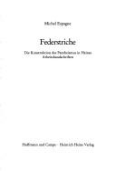 Cover of: Federstriche: die Konstruktion des Pantheismus in Heines Arbeitshandschriften