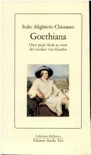 Cover of: Goethiana