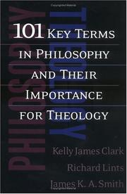 Cover of: 101 Key Terms in Philosophy and Their Importance for Theology