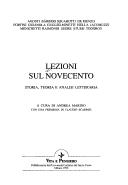 Cover of: Lezioni sul Novecento: storia, teoria e analisi letteraria