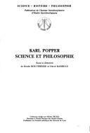 Cover of: Karl Popper, science et philosophie by sous la direction de Renée Bouveresse et Hervé Barreau.