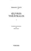 Cover of: Oeuvres théâtrales