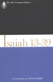 Cover of: Isaiah 13-39 by Otto Kaiser, Otto Kaiser