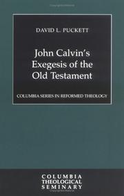 Cover of: John Calvin's Exegesis of the Old Testament by David Lee Puckett