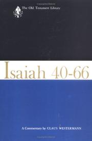 Cover of: Isaiah 40-66 (Old Testament Library) by Claus Westermann