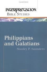 Cover of: Philippians and Galatians (Interpretation Bible Studies)