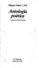 Cover of: Antologia poètica