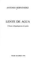 Cover of: Lente de agua
