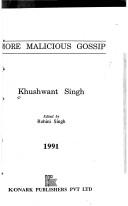 Cover of: More malicious gossip