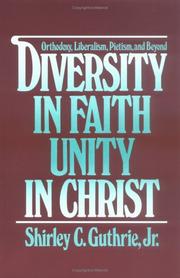 Cover of: Diversity in faith--unity in Christ