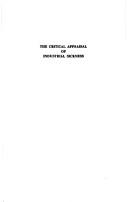 Cover of: The Critical appraisal of industrial sickness