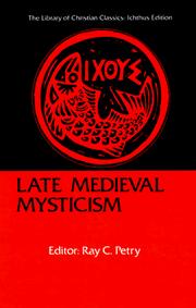 Cover of: Late Medieval Mysticism