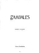 Cover of: Zambales by Ramon V. De Jesus