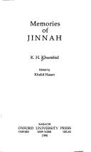 Memories of Jinnah by K. H. Khurshid