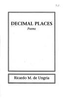 Cover of: Decimal places | Ricardo M. De Ungria
