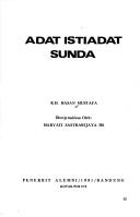 Cover of: Adat istiadat Sunda