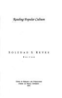 Cover of: Reading popular culture by Soledad S. Reyes, editor.