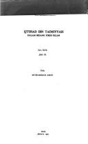 Ijtihad ibn Taimiyyah dalam bidang fikih Islam by Amin, Muhammad Dr.