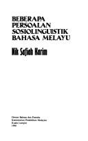 Cover of: Beberpa persoalan sosiolinguistik bahasa Melayu