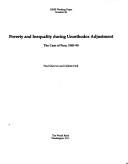 Cover of: Poverty and inequality during unorthodox adjustment: the case of Peru, 1985-90