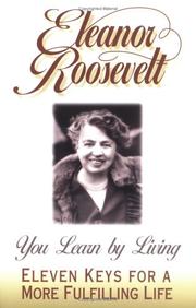 Cover of: You learn by living by Eleanor Roosevelt
