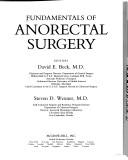 Cover of: Fundamentals of anorectal surgery