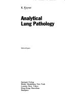 Cover of: Analytical lung pathology
