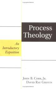 Cover of: Process theology: an introductory exposition