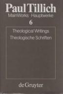 Cover of: Theological writings