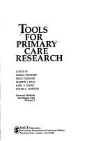Cover of: Tools for primary care research by edited by Moira Stewart ... [et al.].