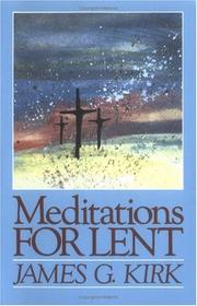 Cover of: Meditations for Lent