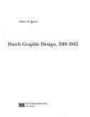 Cover of: Dutch graphic design, 1918-1945