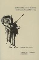Cover of: Studies on the text of Suetonius De grammaticis et rhetoribus