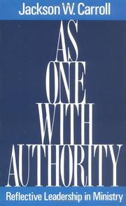 Cover of: As one with authority: reflective leadership in ministry