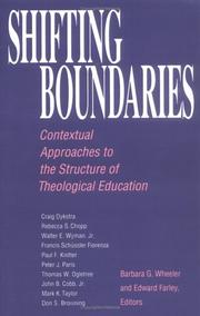 Cover of: Shifting boundaries: contextual approaches to the structure of theological education