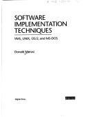 Cover of: Software implementation techniques by Donald Merusi, Donald Merusi