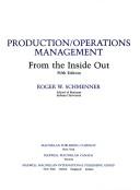 Cover of: Production/operations management by Roger W. Schmenner