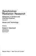 Cover of: Synchrotron radiation research: advances in surface and interface science