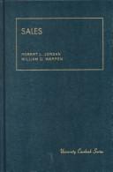 Cover of: Sales | Robert L. Jordan