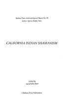 Cover of: California Indian shamanism
