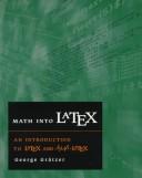 Cover of: Math into TeX: a simple introduction to AMS-LaTeX
