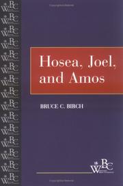 Cover of: Hosea, Joel, and Amos by Bruce C. Birch