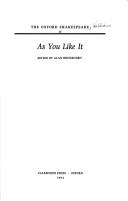 Cover of: As you like it by William Shakespeare
