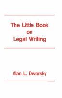Cover of: The little book on legal writing