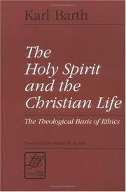 Cover of: The Holy Spirit and the Christian life by Karl Barth epistle to the Roman’s