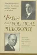 Cover of: Faith and political philosophy by Leo Strauss