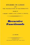 Cover of: Recursive functionals by Luis E. Sanchis
