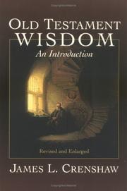 Cover of: Old Testament wisdom by James L. Crenshaw