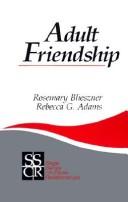 Cover of: Adult friendship